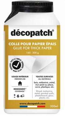 Colle pour papier épais Décopatch - Liquide - Blanche