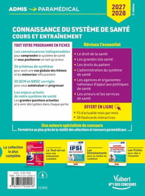 Connaissance du système de santé - Cours et entraînement en 40 fiches - Organisation, législation, acteurs et enjeux : Concours, examens et recrutements - Fonction publique hospitalière - Catégories A, B et C - 2026-2027