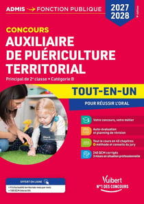 Concours Auxiliaire de puériculture territorial - Catégorie B - Tout-en-un : Concours 2027-2028