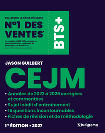BTS+ : Annales corrigées CEJM : 2026 inclus