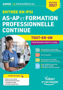Entrée en IFSI pour AS-AP et formation professionnelle continue (FPC) : Tout-en-un - Fil d'actualité mois par mois offert - Sélection 2027