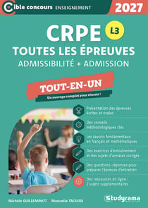 CRPE - Toutes les épreuves (admission et admissibilité) - Session 2027 - L3 : Tout-en-un
