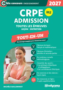 CRPE - Admission - Toutes les épreuves - Tout-en-un - M1 : Tout-en-un