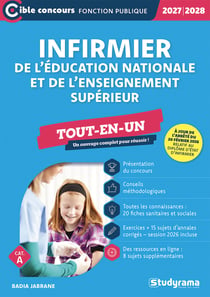 Infirmier de l'Éducation nationale et de l'enseignement supérieur - Tout-en-un (Catégorie A - Concours 2027-2028)