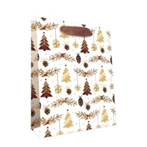 Sac cadeau Editions Cely - Nöel sapin en or - taille M