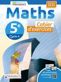 Cahier d'exercices iParcours maths 5e (édition 2026)