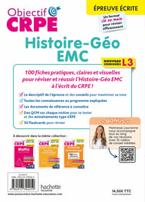 Objectif CRPE : Histoire-Géographie EMC - L3 - 100 fiches efficaces pour bien réviser (édition 2027/2028)