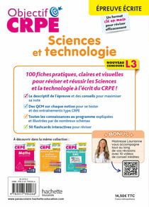 Objectif CRPE : Sciences et technologie - L3 - 100 fiches efficaces pour bien réviser (édition 2027/2028)
