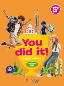 You did it! : Anglais - 5e - Manuel de l'élève (édition 2026)