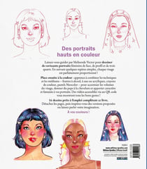 Portraits à dessiner et coloriser : Avec 16 modèles prêts à l'emploi