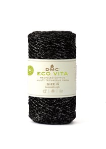 Pelote de fil à crocheter/tricoter DMC - Eco vita 3 - Métallisé 721