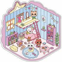 Mon petit monde en stickers - La maison