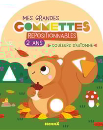 Mes grandes gommettes repositionnables - 2 ans - Couleurs d'automne