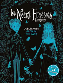 Coloriages fluorescents Les Noces Funèbres de Tim Burton