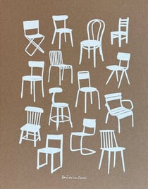 Carnet A4 Chaises - Zoé de Las Cases