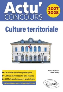 Actu' concours : Culture territoriale (édition 2027/2028)