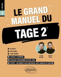 Le Grand Manuel du TAGE 2 : 10 tests blancs + 120 fiches de cours + 1200 vidéos