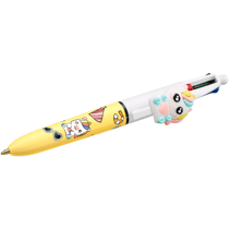Mini-stylo bille 4 couleurs BIC - Vibbies - Licorne, Grenouille et Koala - Pointe moyenne - Modèle Aléatoire - Produit vendu à l'unité