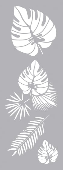 Pochoir Feuilles Tropicales - 15 x 40 cm