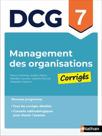 DCG : Management des organisations - Épreuve 7 - Corrigés