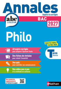 Annales ABC du bac - sujets & corrigés : Philosophie - Terminale (édition 2027)