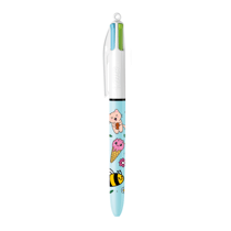 Stylo bille 4 couleurs BIC - Série Kawaii - Cream - Pointe moyenne