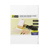 Coffret bois peinture à l'huile miscible à l'eau - 21 pièces - Monali