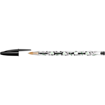 Stylo bille Cristal BIC - Motifs Kawaii Panda - Pointe moyenne - Noir