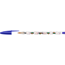 Stylo bille Cristal BIC - Motifs Kawaii Lapin - Pointe moyenne - Bleu