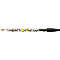 Stylo bille Cristal BIC - Motifs Kawaii Abeille - Pointe moyenne - Noir