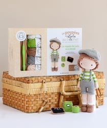 Coffret les Poupées de Lulu au crochet et ses accessoires : Le copain de Lulu va à l'école