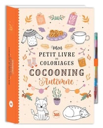 Mon petit livre de coloriages cocooning - automne avec crayon multi-mines