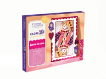 Cadre 3d papier - Graine Créative - dame de coeur