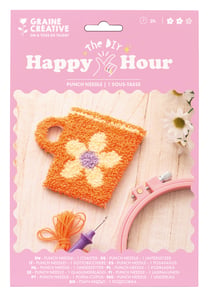 Kit punch needle - Graine Créative - sous tasse