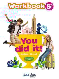 You did it! - anglais 5e - 2026 - workbook - eleve