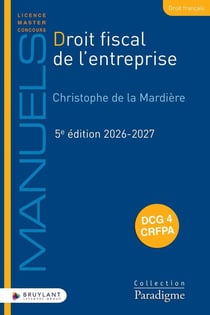 Droit fiscal de l'entreprise (édition 2026/2027)