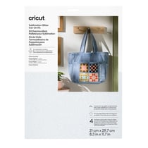 Kit de thermocollant Cricut - Glitter White - 21 x 29,7 x 0,1 cm