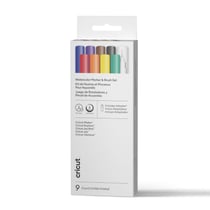 Set de feutres et pinceaux aquarelle Cricut - Green Blue Purple Red Black Brown Yellow Orange