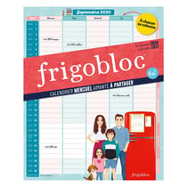 Frigobloc : Calendrier mensuel aimanté à partager