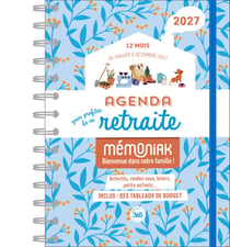 Agenda pour profiter de sa retraite 2027 janvier-décembre 12 mois