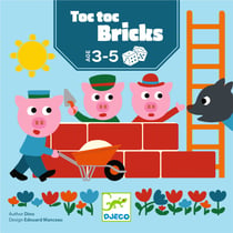 Jeu de dés Toc Toc Bricks - Jeu de société enfant - Djeco