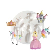 Mini moule en silicone - Licorne/Princesse