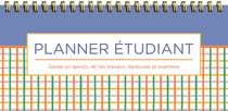 Planner étudiant - colorful squares (spirale)