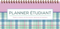 Planner étudiant : lavender tartan