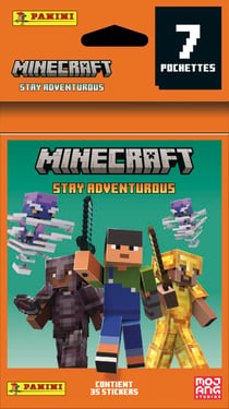 Blister 7 pochettes Minecraft - Panini