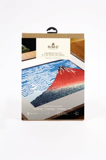 kit point de croix - DMC - Le Fuji rouge de Hokusai