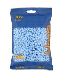 Lot de 3000 perles à repasser MIDI bleu glacier - Hama