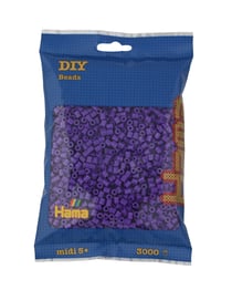 Lot de 3000 perles à repasser MIDI violet - Hama