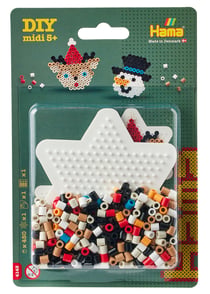 Kit perles à repasser MIDI renne/bonhomme de neige - Hama