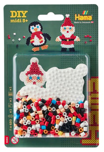 Kit perles à repasser MIDI Père Noël/pingouin - Hama